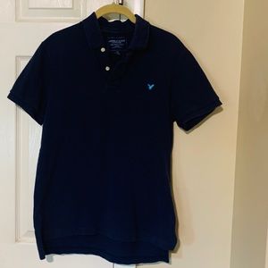 American Eagle polo shirt-navy blue
